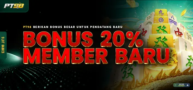 BONUS MEMBER BARU 20%